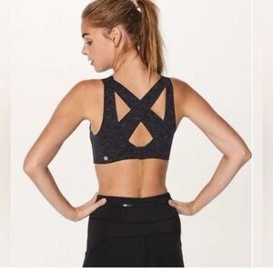 lululemon athletica Crossback Sports Bra - Dark Heather